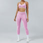 Seamless Back-Support Running Quick-Drying Yoga And Fitness Apparel Set