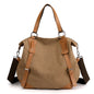 Portable Canvas Bag Versatile Casual Women's Shoulder Messenger Bag