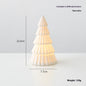Ceramic Christmas Tree Desktop Decoration Luminous Christmas Small House Christmas Snowman