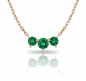 Trinity Radiance Emerald Necklace