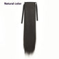 Lace-up Fashion Soft Wig Ponytail Realistic Matte Silk Long Straight Hair