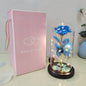 Valentine's Day Gift Eternal Rose LED Light Foil Flower In Glass Cover Mothers Day Wedding Favors Bridesmaid Gift