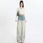 Gradient Design Straight-leg Pants Wide Leg Women's Clothing