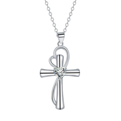 Cross Pendant Necklace Valentine's Day Gift