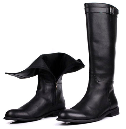 Long cowhide male Martin boots