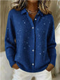 Women's Plaid Printed Long Sleeve Top
