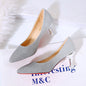 Gradient Sexy Pointed French Stiletto High Heels