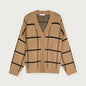 British retro loose coat mid-length plaid