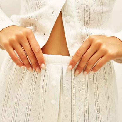 Women's Long Sleeve Top And Pants Pajama Set