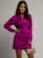 European And American Women's Clothing, Autumn Satin Dress
