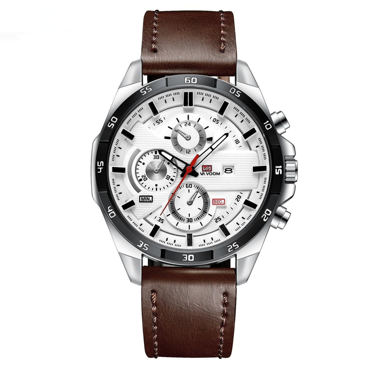 Men's Business Calendar Waterproof Quartz Watch - Multifunctional Casual Timepiece