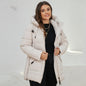 Fashionable Casual Winter Outerwear Cotton Padded Jacket With Hood And Zipper