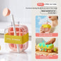 One-Click Molding Cooling Cup,Instant Ice Maker,Zero-Contact Design,Straw Included,Curling Mold,Portable & Stylish Chilled Drink