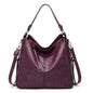 Hobos Zipper Bucket Bags With Adjustable Shoulder-strap Handbags Temperament High Capacity Messenger Shoulder Bag For Women