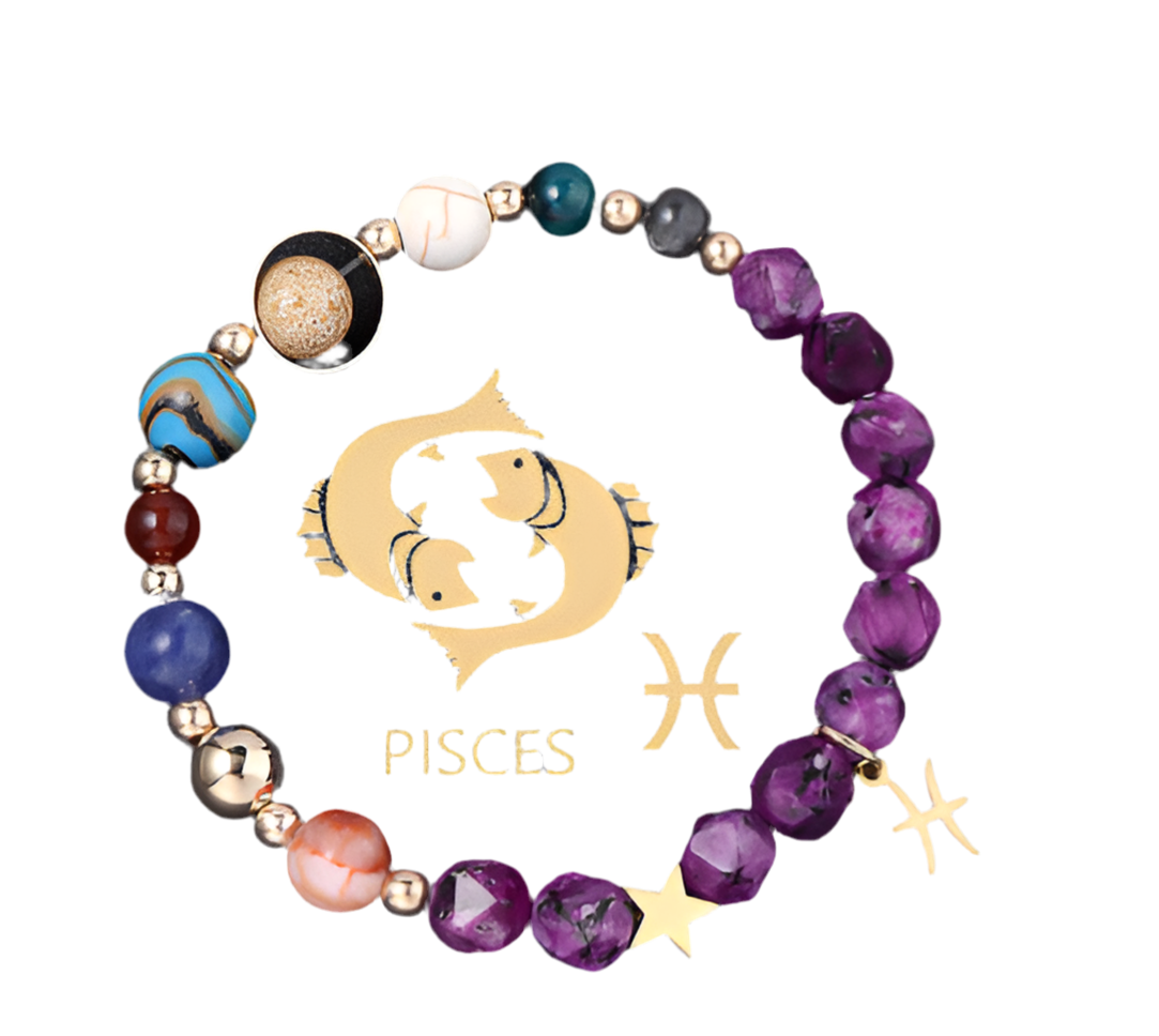 Natural Stone Hemp Stone Cut Surface Eight Planets Personalized Fashionable All-match