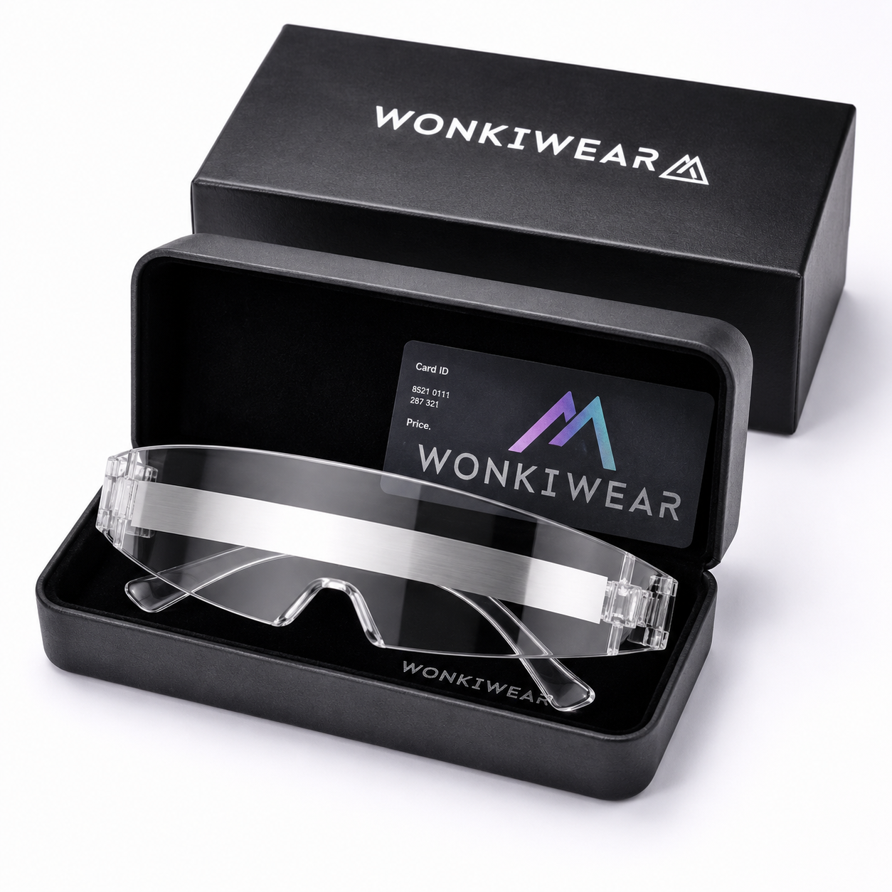 Sunglasses - Futuristic shield, Clear