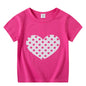 Children's Short Sleeve Boys And Girls T-shirt Cartoon Half Sleeve Top