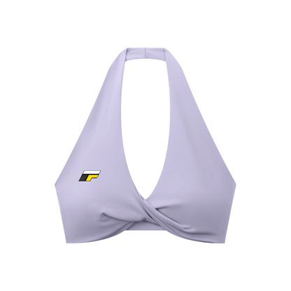 Women's Pleated Halter Sports Bra