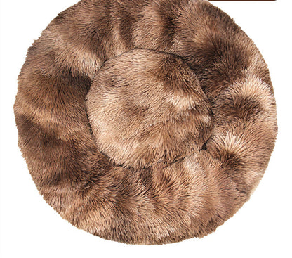 Solid Color Plush Warm Pet Kennel