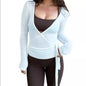 Solid Color Long Sleeved Sports Top
