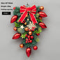 Christmas Decoration Upside Down Christmas Tree Horn Rattan Christmas Wreath