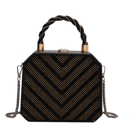 Simple Shoulder Bag Messenger Bag Metal Buckle Female Bag