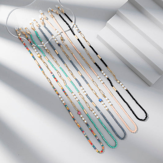 Colorful Chain Mask Chain, Fashionable Anti-loss Glasses Lanyard