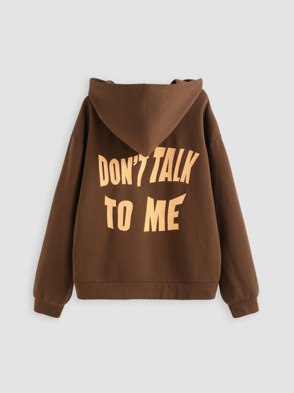 2023 Graphic Letters Print Hoodie – Casual Loose-Fit Long-Sleeved Pullover