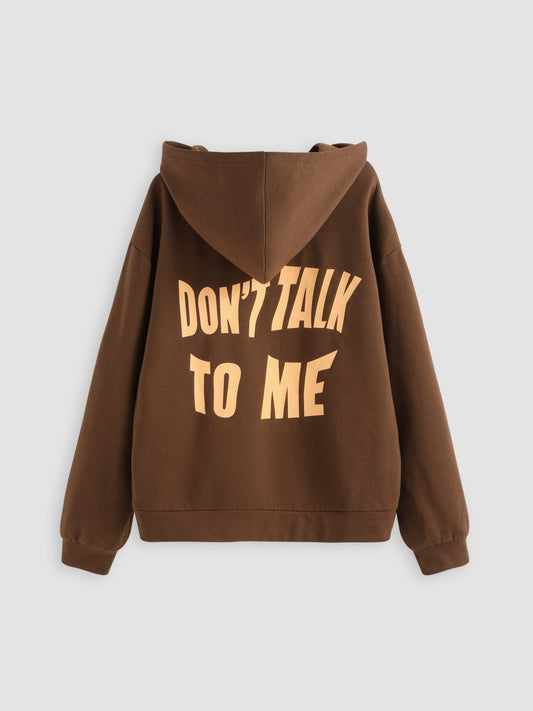 2023 Graphic Letters Print Hoodie – Casual Loose-Fit Long-Sleeved Pullover