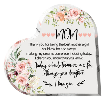 Acrylic Love Ornaments Transparent Decorations Mother's Day Gift