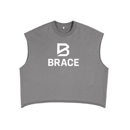 Boxy Tank Top - French Terry Gym Vest | BRACE