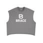 Boxy Tank Top - French Terry Gym Vest | BRACE