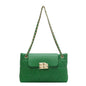 One Shoulder Crossbody Casual Candy Color Embroidery Line Small Square Bag