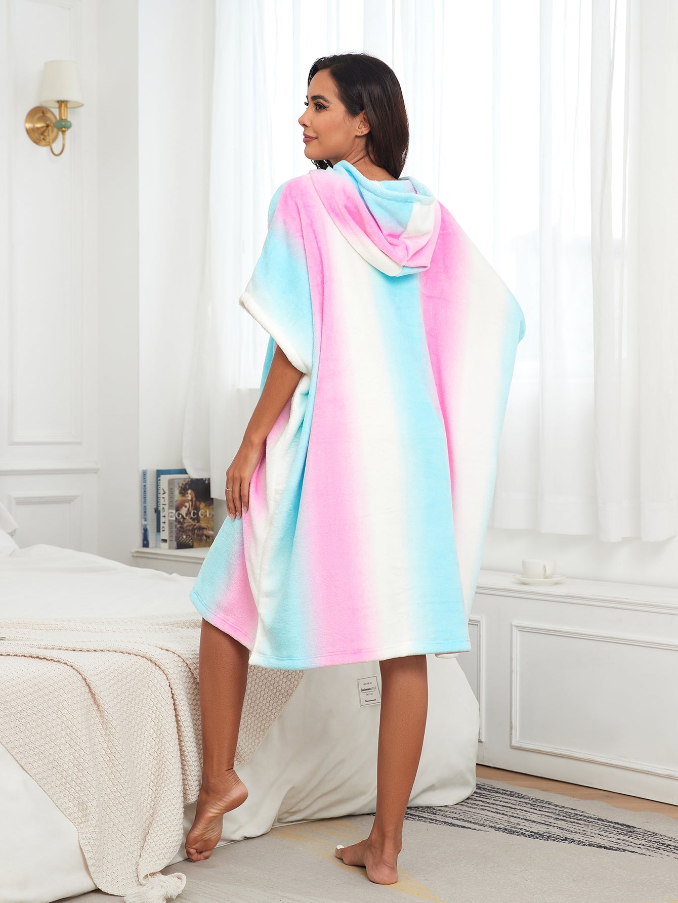 RONGTAI Cobertor Vestivel Com Capuz Para Adultos Sherpa  Moletom Cobertor Com Bolsos Como Presente Para Mulheres E Homens