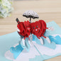3D Engagement Cards Lovers Wedding Invitation Greeting Cards Laser Cut Valentine's Day Gift Anniversary Card Wholesale