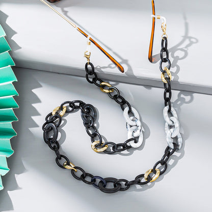 Acrylic Colorful Eyeglass Chain, Fashionable Anti-loss Eyeglass Hanging Chain And Lanyard For Women