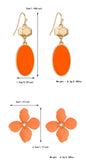 Colorful Flower Stud Earrings European And American Summer High Sense