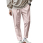 Men's Trousers With Pockets Casual Loose Comfortable Quick-drying Waist-tied Pants