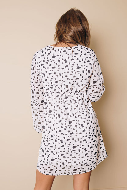 Cage Polka Dot Mini Dress