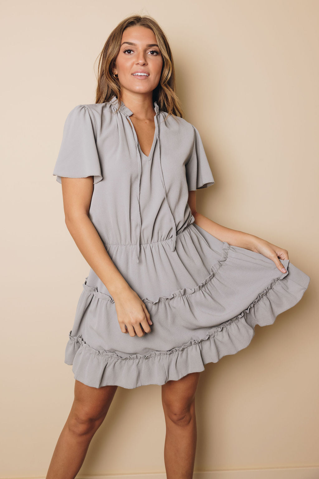 Manny Ruffled Mini Dress