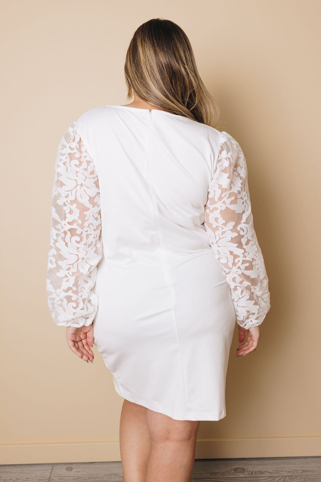 Plus Size - Gabrielle Puff Sleeves Dress