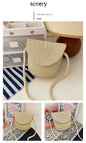 French Style Straw Bag Shoulder Crossbody