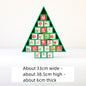 Christmas decoration wooden calendar