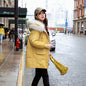 Mid-Length Casual Women's Cotton Coat