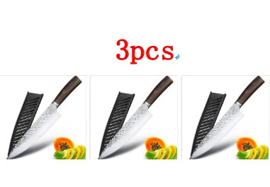 Kitchen Knife Professional Japanese Chef Knives set of 3, featuring high-quality stainless steel blades with ergonomic handles.
