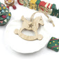 Christmas Snowflake Elk Wooden Pendant Decoration