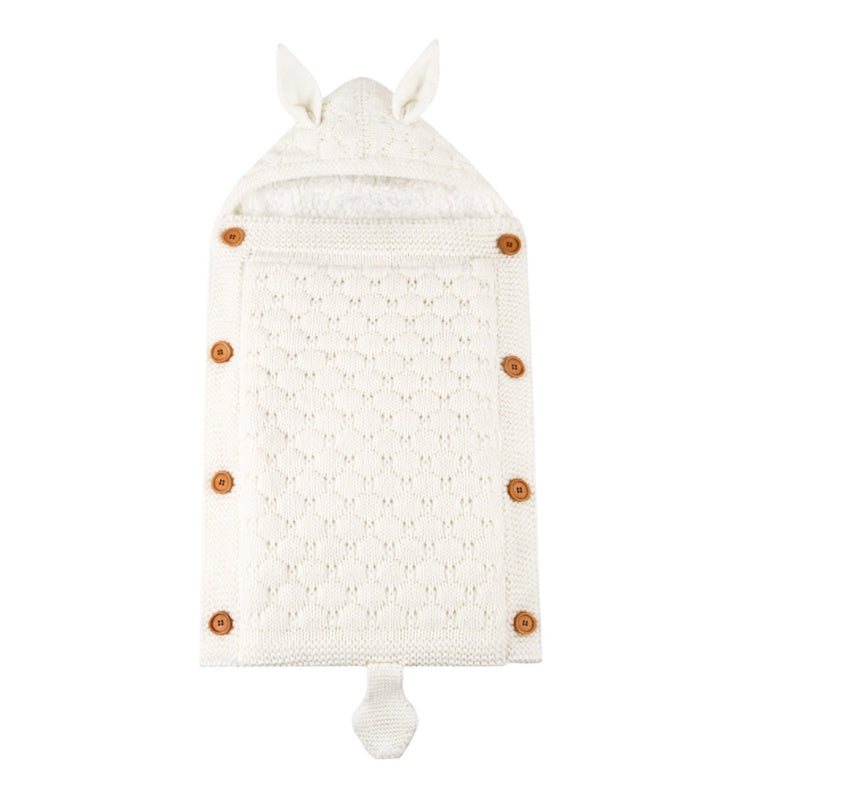 Premium Baby Sleeping Bag - Soft Lamb Cashmere Lined Infant Sleep Sack | Warm & Cozy Newborn Swaddle Blanket