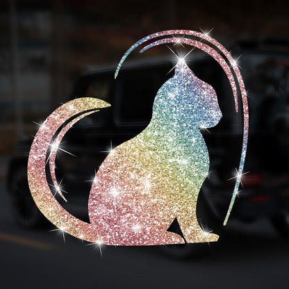 Cartoon Shiny African Woman Automobile Sticker