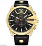 Fashionable Large Dial Decorated Three-eye Men's Watch
