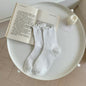 White Lace Socks Mid-calf Thin Mary Jane Shoes Scalloped Socks Versatile